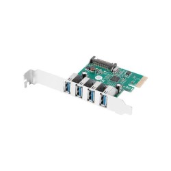 Karta Lanberg PCI Express - USB 3.1 Gen1 4-port + śledź low … | PartsPC.pl