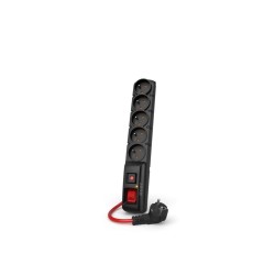 Listwa przeciwprzepięciowa Acar F5 POWER 3m czarna | PartsPC.pl