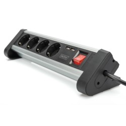 Listwa zasilająca DIGITUS biurowa 45° 4 gniazdowa 2xUSB (5V/… | PartsPC.pl