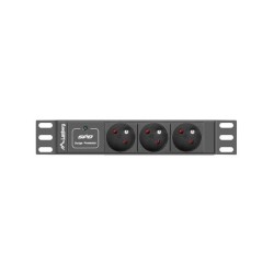 Listwa zasilająca Lanberg do szaf 10" 1U 10A PDU 3x PL 2m cz… | PartsPC.pl