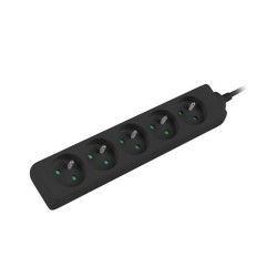 Listwa przedłużacz Lanberg 3m czarna 5x 230V PL, kabel wykon… | PartsPC.pl
