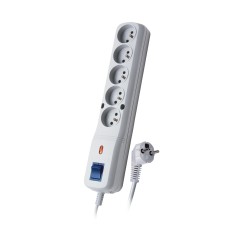 Listwa zasilająca Lestar LF-530WA 5+ 3m szara | PartsPC.pl