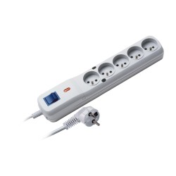 Listwa zasilająca Lestar LF-530WA 5+ 3m szara | PartsPC.pl