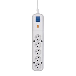 Listwa zasilająca Lestar LF-530WA 5+ 3m szara | PartsPC.pl