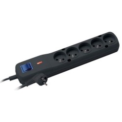 Listwa zasilająca Lestar LV-530W 5W 2,5m czarna | PartsPC.pl