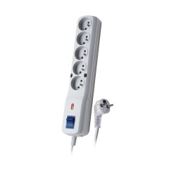 Listwa zasilająca Lestar LF-530WA 5+ 5m szara | PartsPC.pl