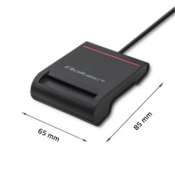 Czytnik kart chipowych ID Qoltec SCR-0642 | USB 2.0 + adapte… | PartsPC.pl