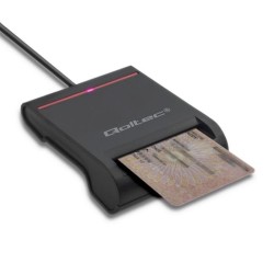 Czytnik kart chipowych ID Qoltec SCR-0642 | USB 2.0 + adapte… | PartsPC.pl