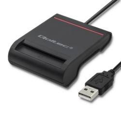 Czytnik kart chipowych ID Qoltec SCR-0642 | USB 2.0 + adapte… | PartsPC.pl