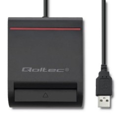 Czytnik kart chipowych ID Qoltec SCR-0642 | USB 2.0 + adapte… | PartsPC.pl