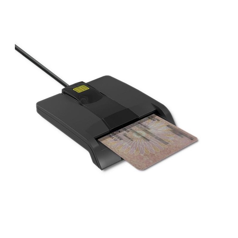 Czytnik kart chipowych ID Qoltec SCR-0634 | USB 2.0 + adapte… | PartsPC.pl