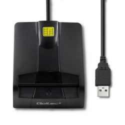 Czytnik kart chipowych ID Qoltec SCR-0634 | USB 2.0 + adapte… | PartsPC.pl