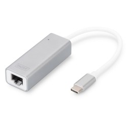 Karta sieciowa DIGITUS przewodowa USB 3.0 Typ C do Gigabit Ethernet