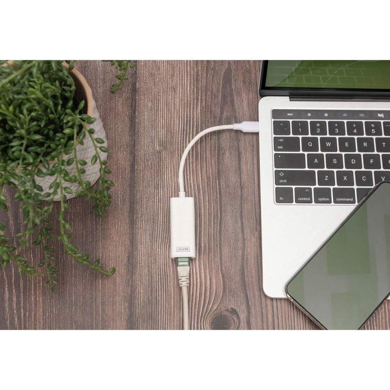 Karta sieciowa DIGITUS przewodowa USB 3.0 Typ C do Gigabit Ethernet