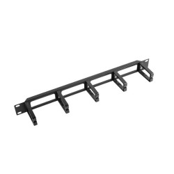 Organizer kabli Lanberg AK-1202-B 19" 1U z 5 plastikowymi uc… | PartsPC.pl