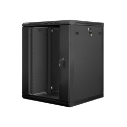 Szafa instalacyjna Rack wisząca 19" 15U 600x600 czarna Lanbe… | PartsPC.pl