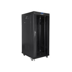 Szafa instalacyjna Rack stojąca 19" 27U 600x800 czarna drzwi… | PartsPC.pl