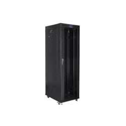 Szafa instalacyjna Rack stojąca 19" 42U 800x800 czarna drzwi… | PartsPC.pl