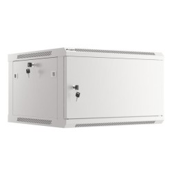 Szafa instalacyjna Rack wisząca 19" 6U 600x600 szara drzwi m… | PartsPC.pl