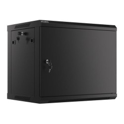 Szafa instalacyjna Rack wisząca 19" 9U 600x450 czarna drzwi … | PartsPC.pl