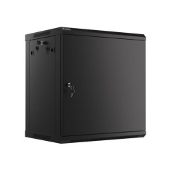 Szafa instalacyjna Rack wisząca 19" 12U 600x450 czarna drzwi… | PartsPC.pl