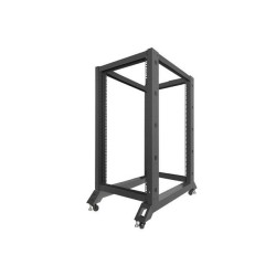 Stojak Open Rack Lanberg 22U 600x1000 czarny | PartsPC.pl