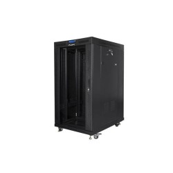 Szafa instalacyjna Rack stojąca 19" 22U 800x1000 czarna drzw… | PartsPC.pl