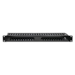 Organizer kabli QOLTEC do szaf RACK 19" | 24 porty | 1U | PartsPC.pl
