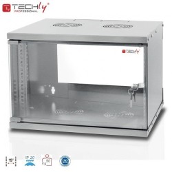 Szafa wisząca TechlyPro ECO 19" 6U/320 zmontowana, szara | PartsPC.pl