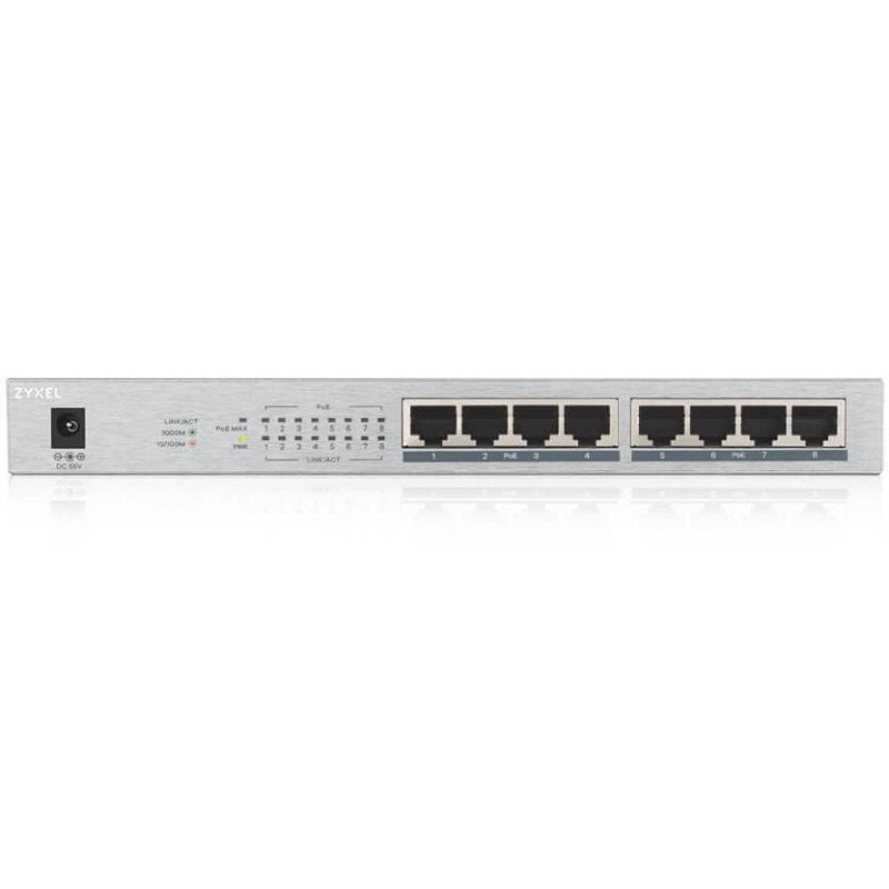 Switch niezarządzalny Zyxel GS1008HP 8x10/100/1000 PoE+... | PartsPC.pl