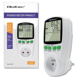 Watomierz Qoltec Licznik zużycia energii PM0627 z... | PartsPC.pl