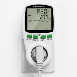 Watomierz Qoltec Licznik zużycia energii PM0627 z... | PartsPC.pl