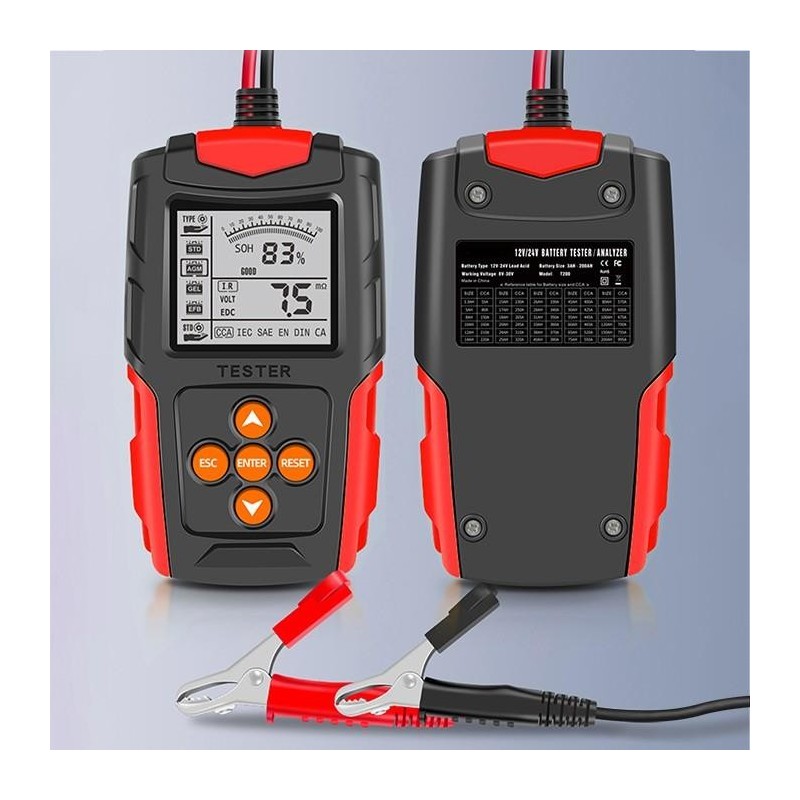 Tester cyfrowy Qoltec akumulatora z wyświetlaczem LCD | 12V … | PartsPC.pl