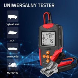 Tester cyfrowy Qoltec akumulatora z wyświetlaczem LCD | 12V … | PartsPC.pl