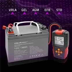 Tester cyfrowy Qoltec akumulatora z wyświetlaczem LCD | 12V … | PartsPC.pl