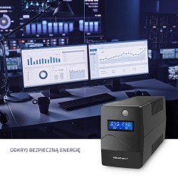 Zasilacz awaryjny UPS Qoltec Monolith | 850VA | 480W | LCD |… | PartsPC.pl