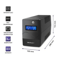 Zasilacz awaryjny UPS Qoltec Monolith | 850VA | 480W | LCD |… | PartsPC.pl