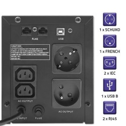 Zasilacz awaryjny UPS Qoltec Monolith | 1500VA | 900W | LCD … | PartsPC.pl
