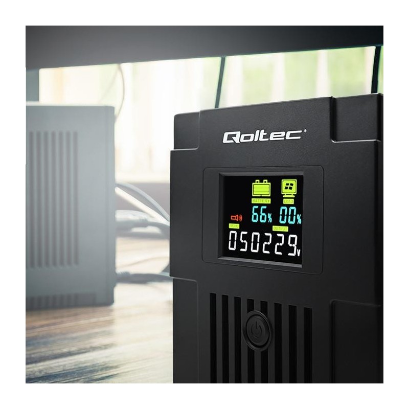 Zasilacz awaryjny UPS Qoltec Monolith | 1500VA | 900W | LCD … | PartsPC.pl