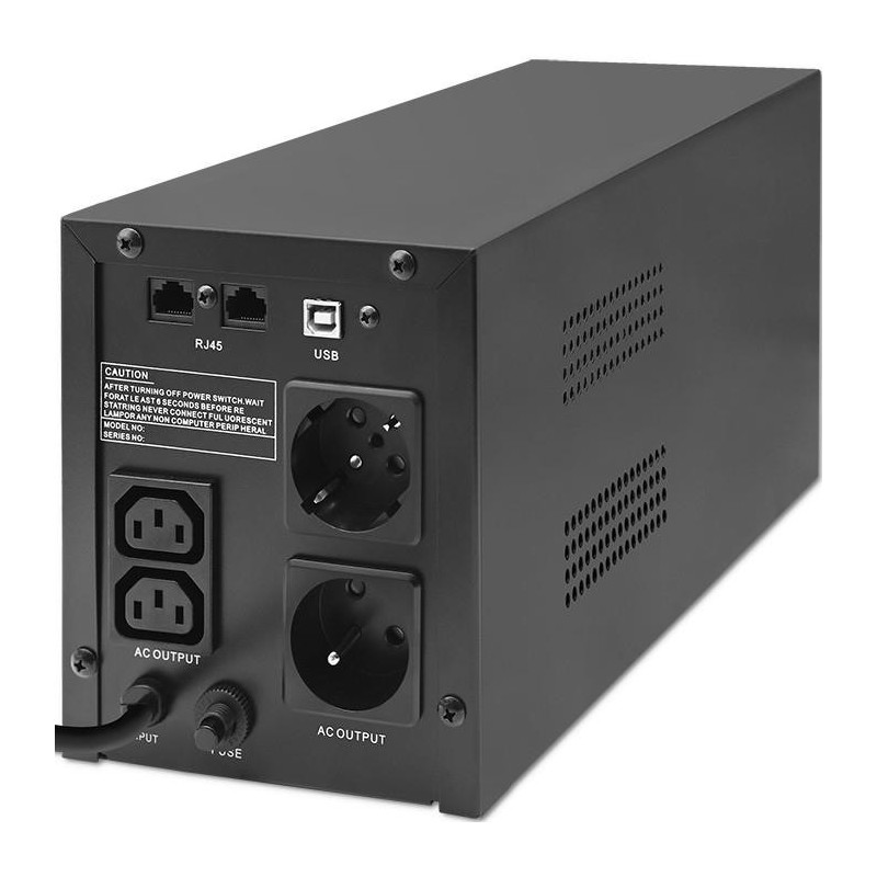Zasilacz awaryjny UPS Qoltec Monolith | 1500VA | 900W | LCD … | PartsPC.pl