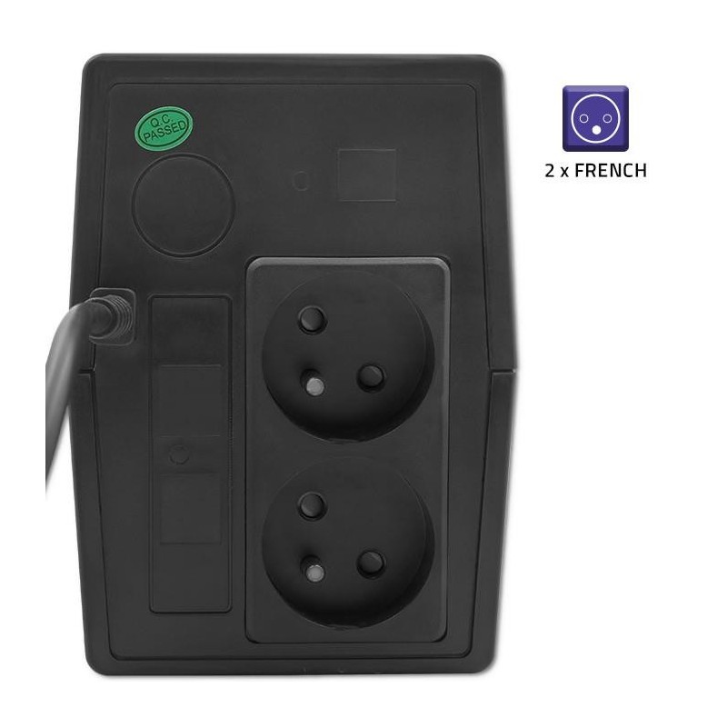 Zasilacz awaryjny UPS Qoltec Monolith | 650VA | 360W | PartsPC.pl