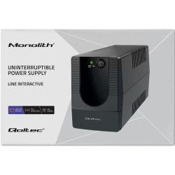 Zasilacz awaryjny UPS Qoltec Monolith | 650VA | 360W | PartsPC.pl
