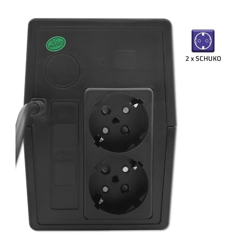 Zasilacz awaryjny UPS Qoltec Monolith | 1000VA | 600W | PartsPC.pl