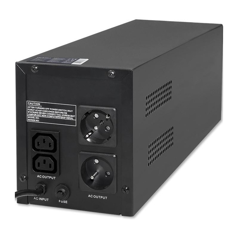 Zasilacz awaryjny UPS Qoltec Monolith | 1500VA | 900W | PartsPC.pl