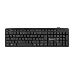 Klawiatura przewodowa Defender ELEMENT HB-520 USB czarna | PartsPC.pl