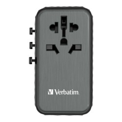 Adapter podróżny Verbatim UTA-06 GaN III globalny 2xUSB-C PD… | PartsPC.pl