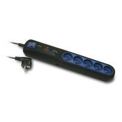 Lestar Listwa przeciwprzepięciowa LFT-2001A, 3L EMI/RFI, 2.5m, czarna