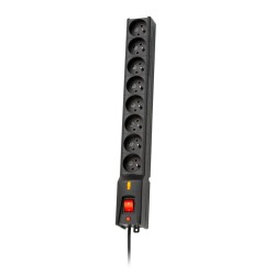 Listwa zasilająca Lestar LXA 816 5m czarna | PartsPC.pl