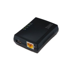 Digitus Wielofunkcyjny serwer wydruku/Print server 1xUSB 2.0 Hub sieciowy,