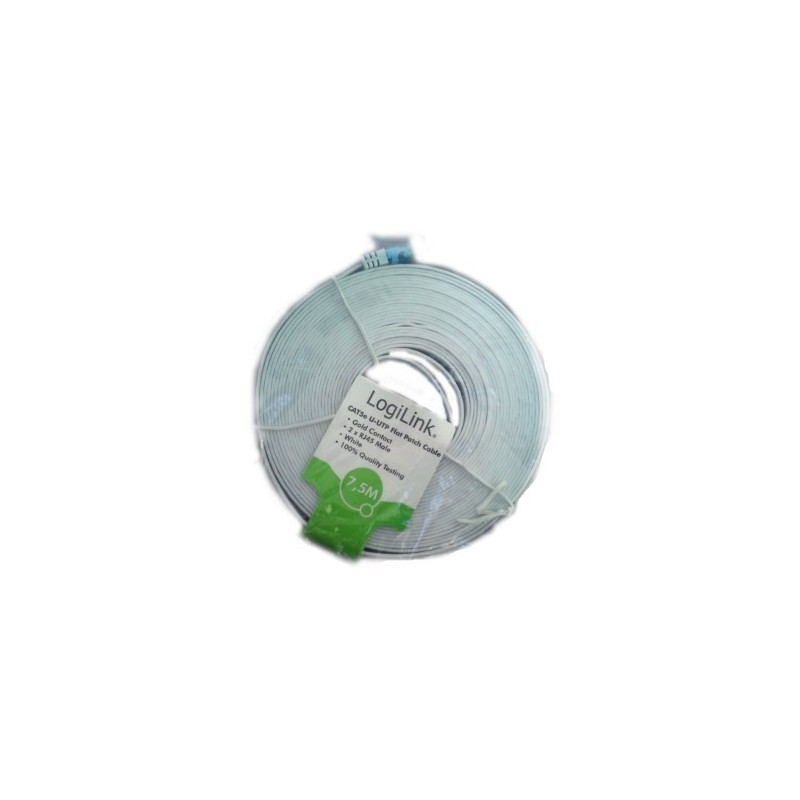 Patchcord LogiLink CP0140 CAT5e U-UTP, 15m, płaski | PartsPC.pl